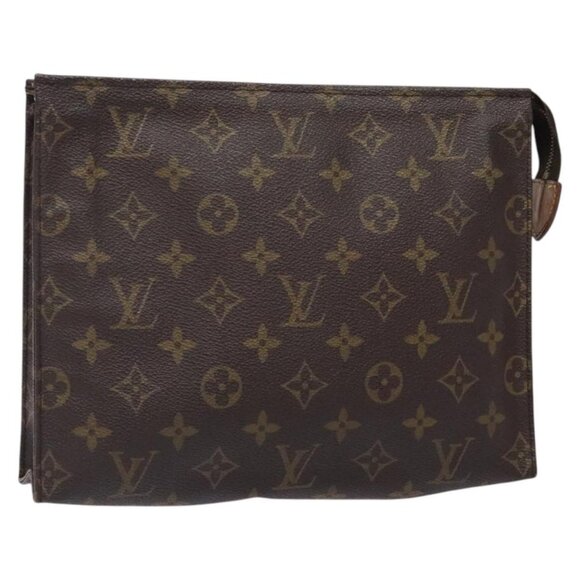 LOUIS VUITTON Monogram Poche Toilette 26 Pouch M47542 LV Auth 132279 - Picture 1 of 16